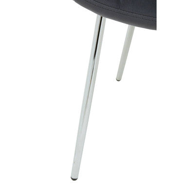Grey Velvet Dining Chair | Warton