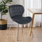 Grey Velvet Dining Chair | Warton