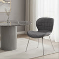 Grey Velvet Dining Chair | Warton