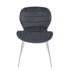 Grey Velvet Dining Chair | Warton