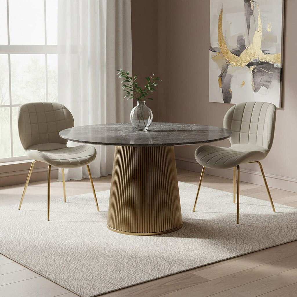 Mink Velvet Dining Chair | Warton