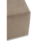 Mink and Silver Square Stool | Hagen