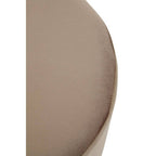 Mink and Silver Round Stool | Hagen