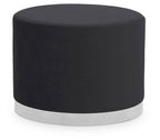 Black and Silver Round Stool | Hagen