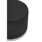 Black and Silver Round Stool | Hagen