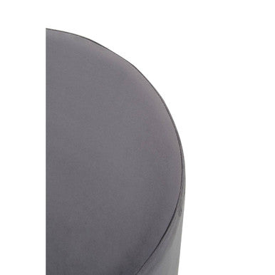 Grey and Gold Round Stool | Hagen