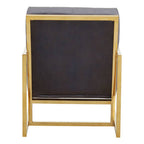 Grey Velvet Chair with Gold Frame | Hana