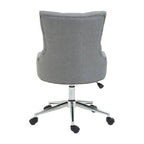 Grey Fabric and Chrome Finish Base Home Office Chair | Anita