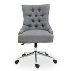 Grey Fabric and Chrome Finish Base Home Office Chair | Anita