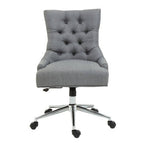 Grey Fabric and Chrome Finish Base Home Office Chair | Anita