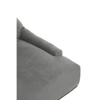 Grey Velvet and Gold Base Home Office Chair | Anita