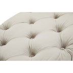 Mink Velvet Button Tufted Bench | Alea