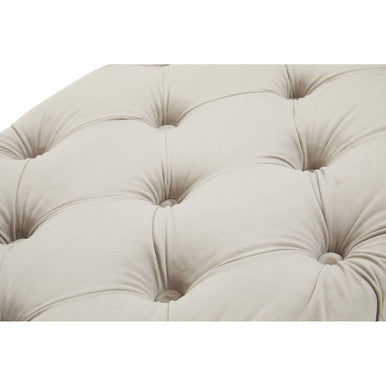 Mink Velvet Button Tufted Bench | Alea
