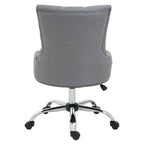 Grey Fabric and Chrome Base Home Office Chair | Anita