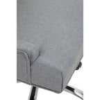 Grey Fabric and Chrome Base Home Office Chair | Anita