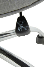 Grey Fabric and Chrome Base Home Office Chair | Anita