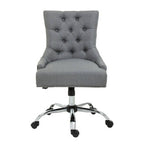 Grey Fabric and Chrome Base Home Office Chair | Anita