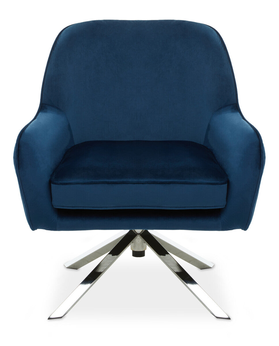 Midnight Velvet Swivel Chair | Avery
