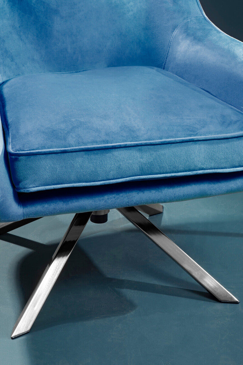Midnight Velvet Swivel Chair | Avery