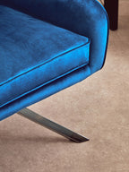 Midnight Velvet Swivel Chair | Avery