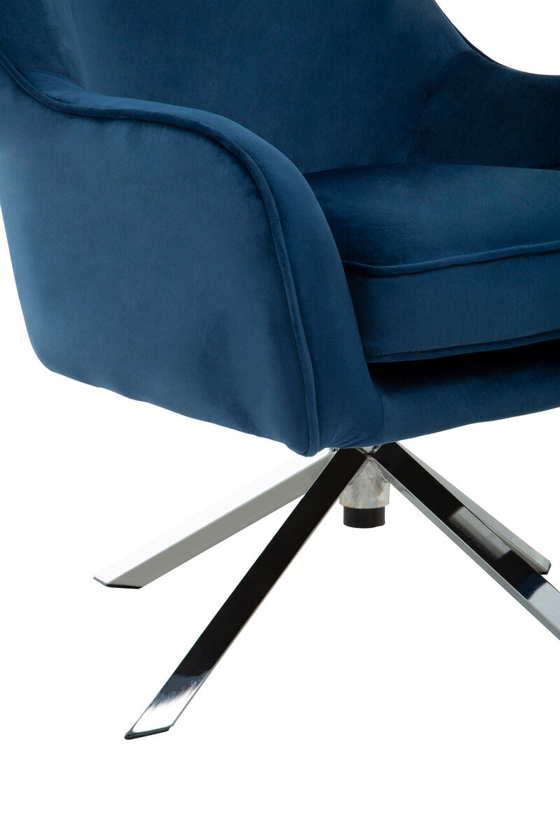 Midnight Velvet Swivel Chair | Avery