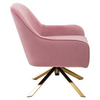 Pink Velvet Swivel Chair | Avery