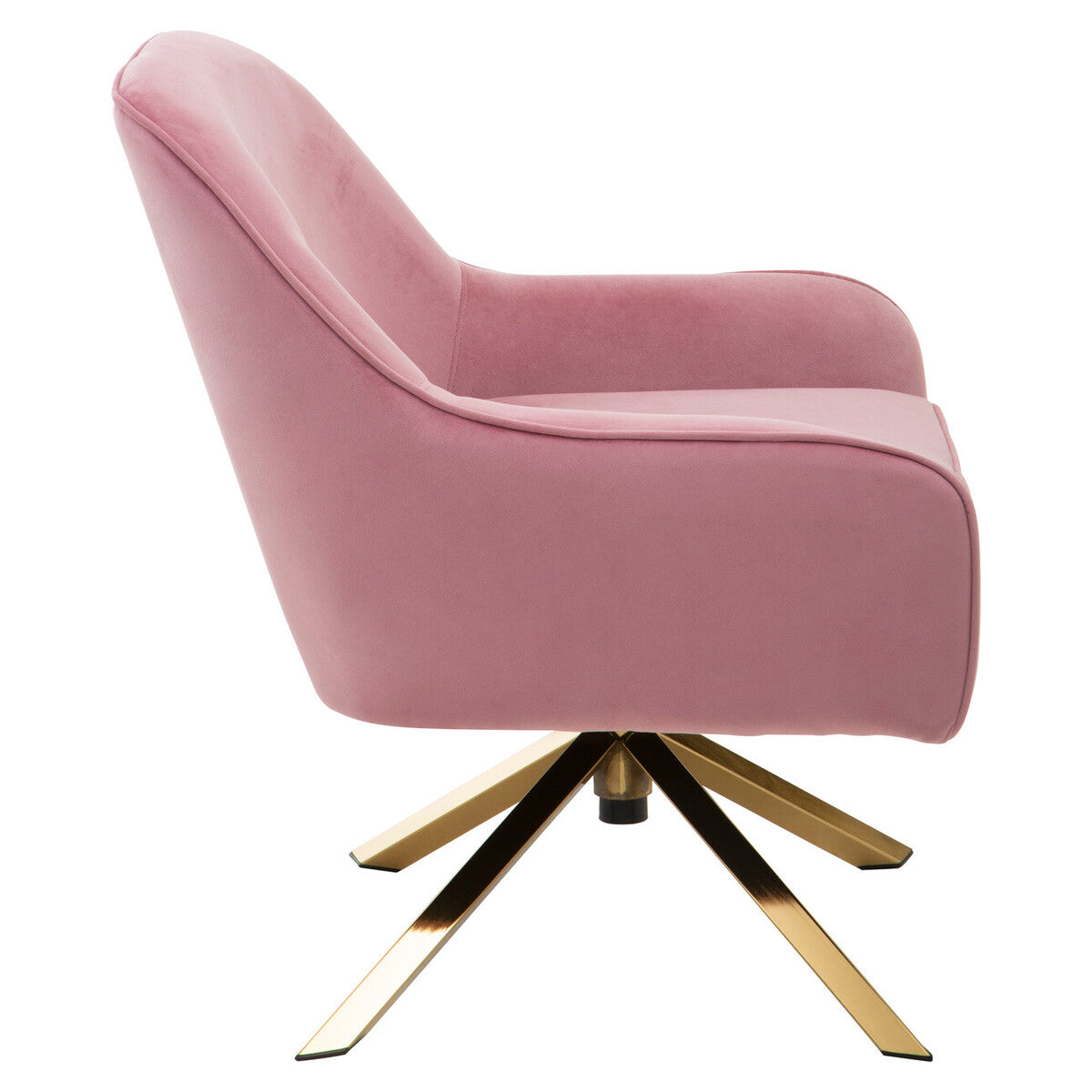 Pink Velvet Swivel Chair | Avery