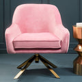 Pink Velvet Swivel Chair | Avery