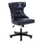 Black Leather Effect Home Office Chair | Walson