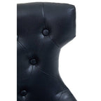 Black Leather Effect Home Office Chair | Walson