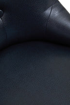Black Leather Effect Home Office Chair | Walson