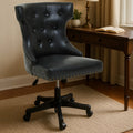 Black Leather Effect Home Office Chair | Walson