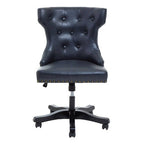 Black Leather Effect Home Office Chair | Walson