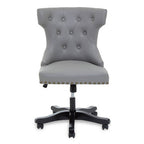Grey Leather Effect Home Office Chair | Walson