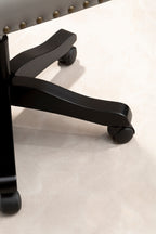 Grey Leather Effect Home Office Chair | Walson