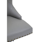 Grey Leather Effect Home Office Chair | Walson