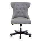 Grey Leather Effect Home Office Chair | Walson