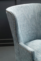 Blue Wingback Lounge Chair | Welham