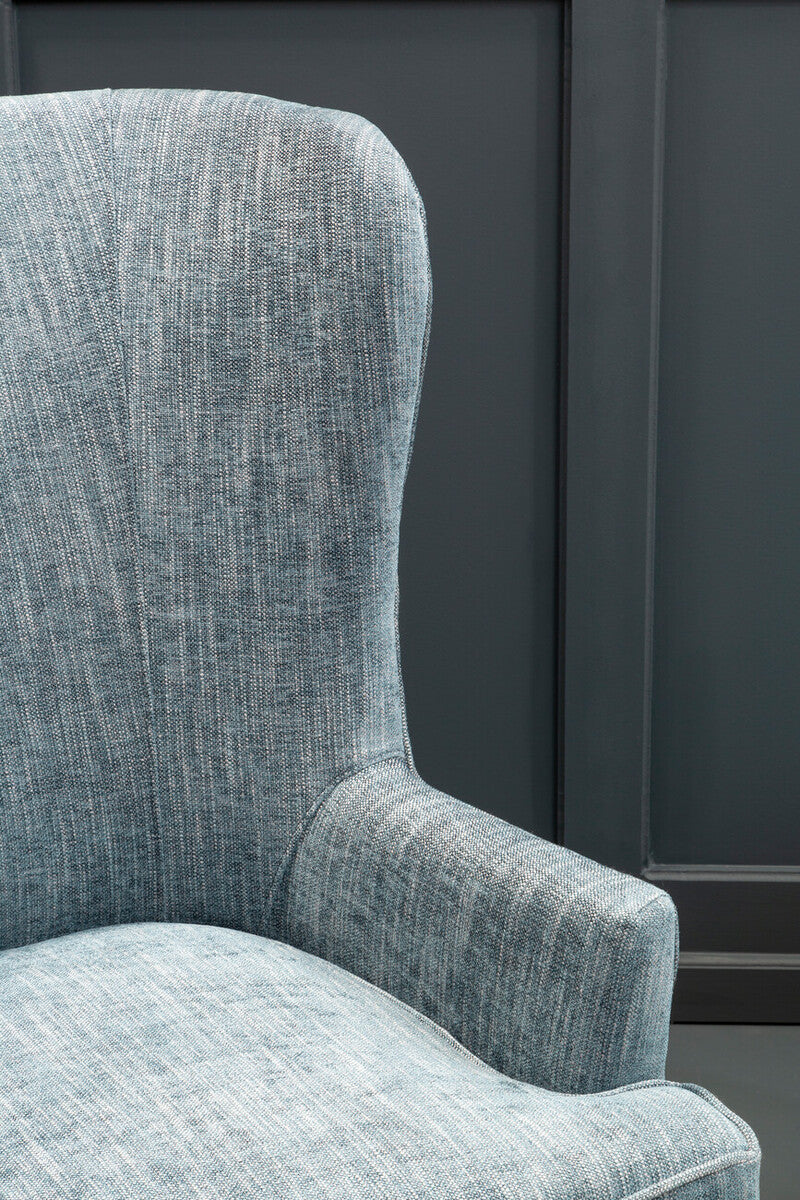 Blue Wingback Lounge Chair | Welham