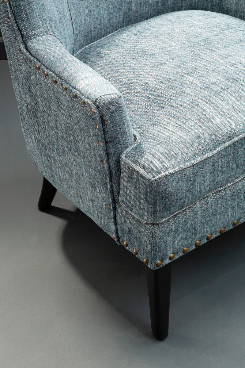 Blue Wingback Lounge Chair | Welham