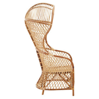 High Back Natural Rattan Chair | Manado