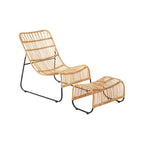 Rattan Chair and Footstool Set | Manado