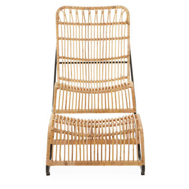Rattan Chair and Footstool Set | Manado