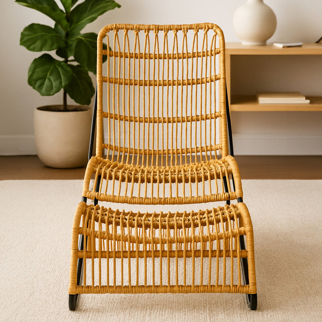 Rattan Chair and Footstool Set | Manado