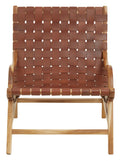 Brown Woven Leather Chair | Kendari