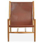 Antique Dark Brown Leather Chair | Kendari