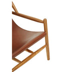Antique Dark Brown Leather Chair | Kendari