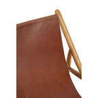 Antique Dark Brown Leather Chair | Kendari