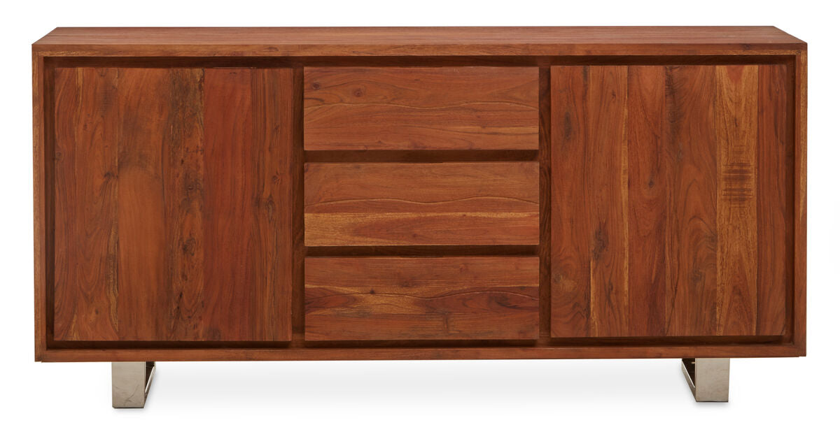 Acacia Wood 2 Doors and 3 Drawers Sideboard | Simla