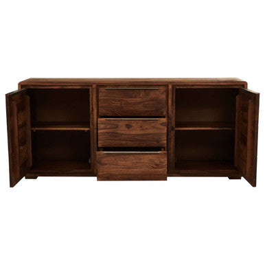 Two Door Three Drawer Sheesham and Acacia Sideboard | Surati
